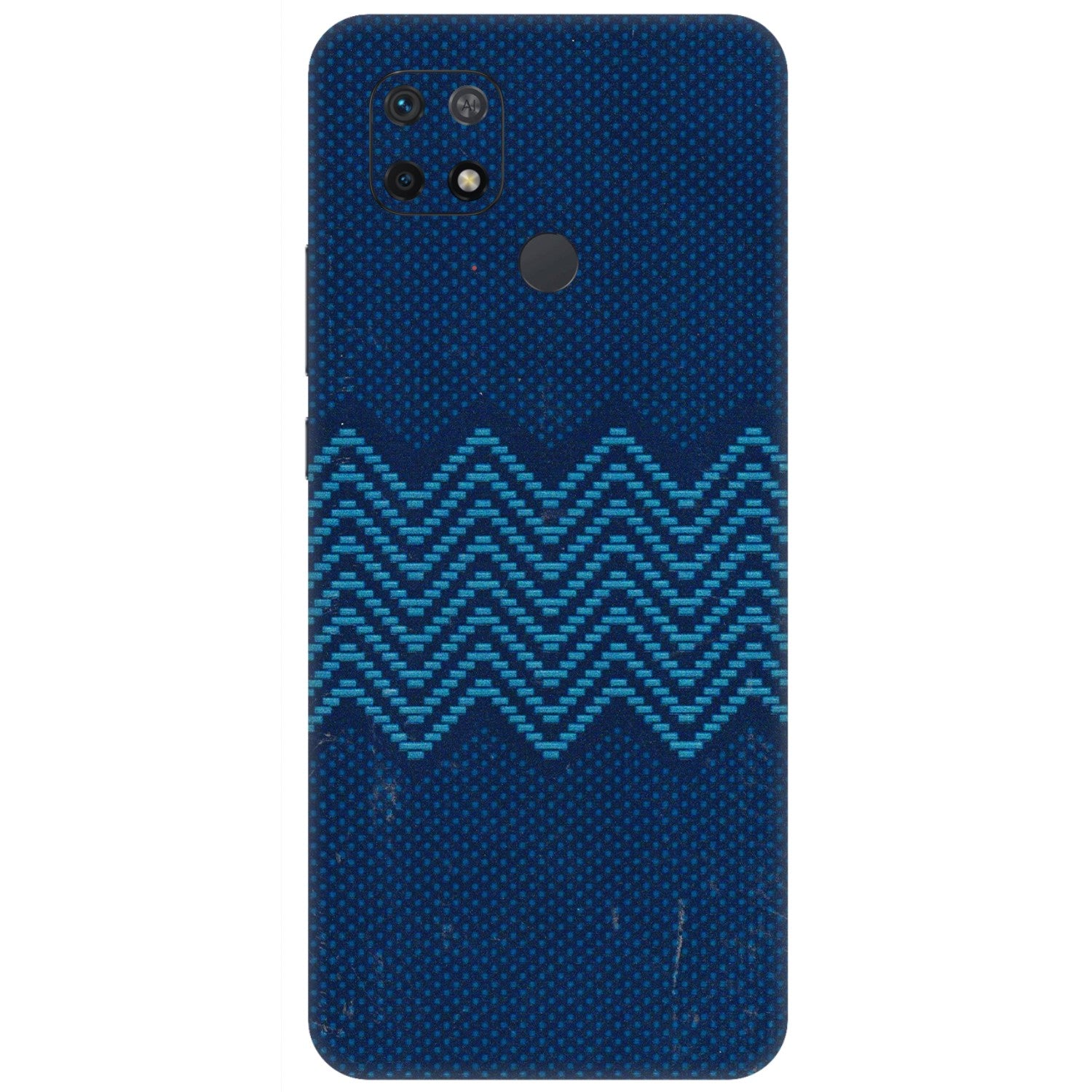 Xiaomi Redmi Phone Skins (All Models) - Blue Sober Waves - 3D Embossed Finish (L-306) Redmi 10