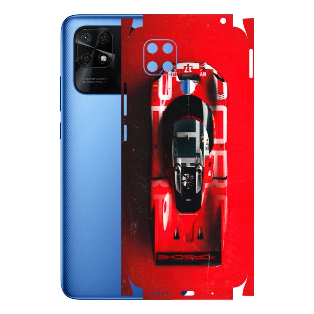 Xiaomi Redmi Phone Skins (All Models) - Red Porsche Car Logo - 3D Embossed Finish (L-315) Redmi 10