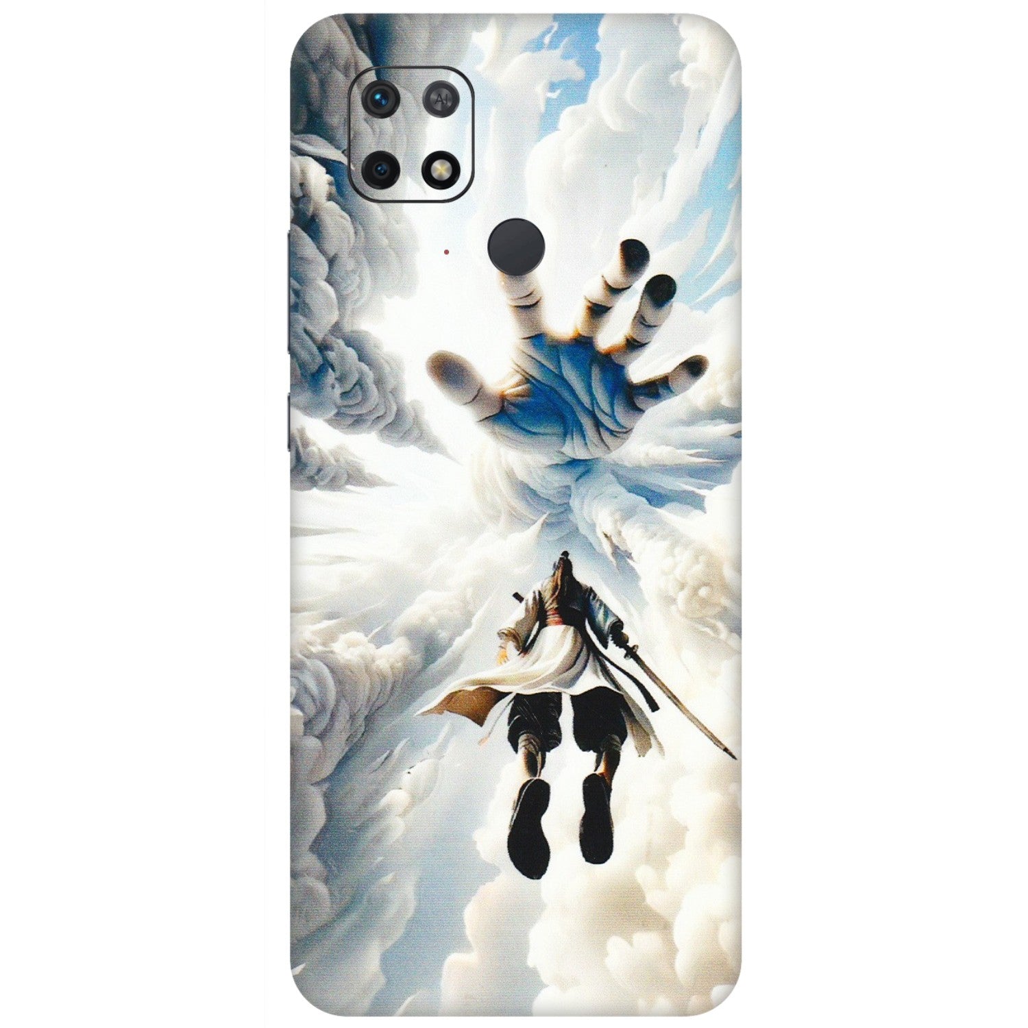 Xiaomi Redmi Phone Skins (All Models) - Big Hand With Monkey King - 3D Embossed Finish (L-323) Redmi 10