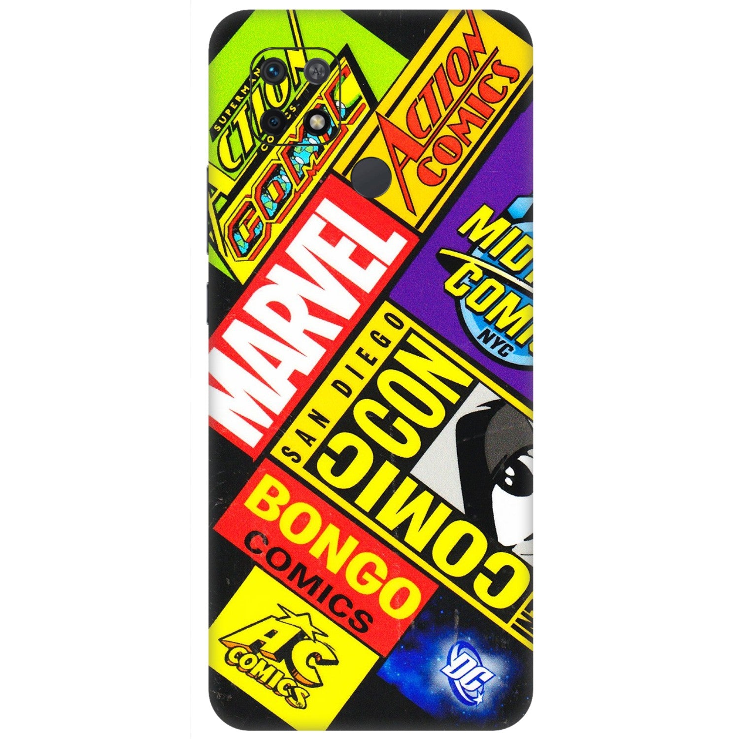 Xiaomi Redmi Phone Skins (All Models) - Bongo Comic Con - 3D Embossed Finish (L-325) Redmi 10