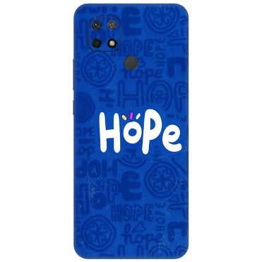 Xiaomi Redmi Phone Skins (All Models) - Hope Doodles Blue - 3D Embossed Finish (L-43) Redmi 10