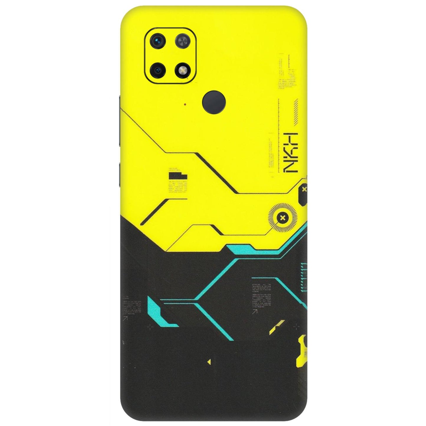 Xiaomi Redmi Phone Skins (All Models) - Black Yellow Technica - Matte Finish (M-53) Redmi 10