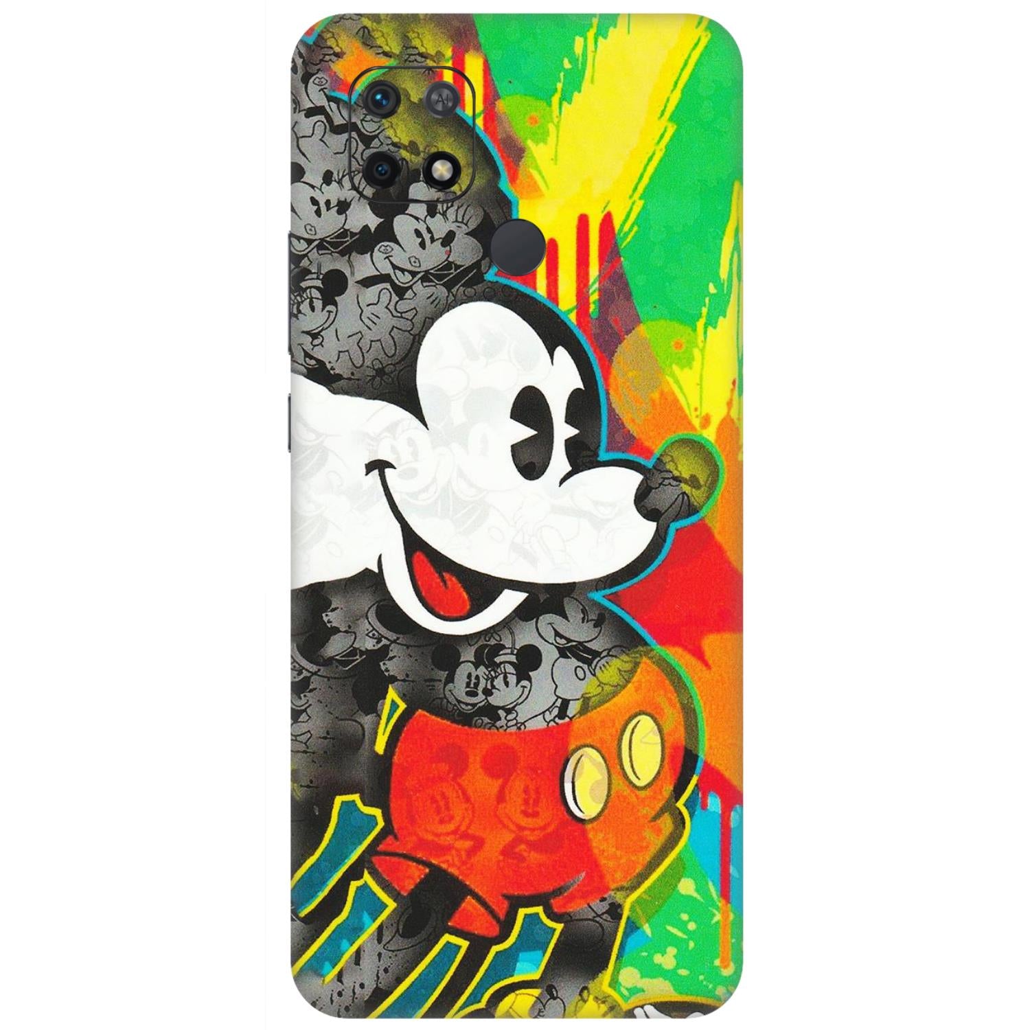 Xiaomi Redmi Phone Skins (All Models) - Multiple Mickey With Colourful Texture - Matte Finish (M-84) Redmi 10