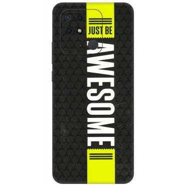 Xiaomi Redmi Phone Skins (All Models) - Just Be Awesome - 3D Embossed Finish (L-101) Redmi 10 Power