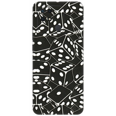 Xiaomi Redmi Phone Skins (All Models) - Big Black Dices - 3D Embossed Finish (L-106) Redmi 10 Power