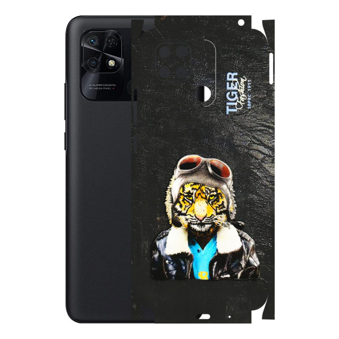 Xiaomi Redmi Phone Skins (All Models) - Rider Tiger - 3D Embossed Finish (L-113) Redmi 10 Power