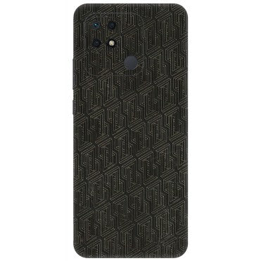 Xiaomi Redmi Phone Skins (All Models) - Black Abstract Pattern - 3D Embossed Finish (L-117) Redmi 10 Power