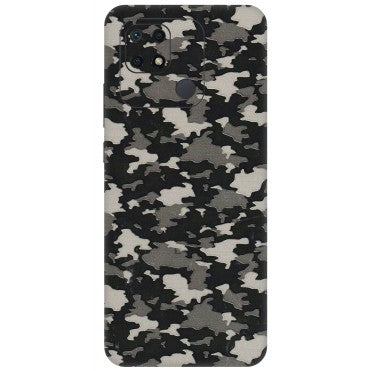 Xiaomi Redmi Phone Skins (All Models) - Black/Grey Camoflaunge - 3D Embossed Finish (L-142) Redmi 10 Power