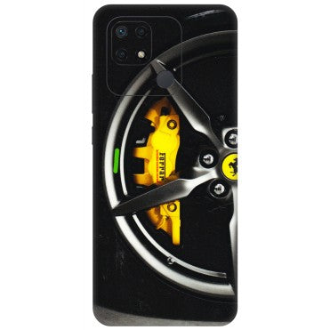 Xiaomi Redmi Phone Skins (All Models) - Ferrari Wheel Alloy - 3D Embossed Finish (L-173) Redmi 10 Power