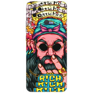 Xiaomi Redmi Phone Skins (All Models) - Battle King Dude Face - 3D Embossed Finish (L-178) Redmi 10 Power