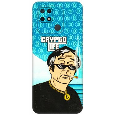 Xiaomi Redmi Phone Skins (All Models) - Crypto Thug Life - 3D Embossed Finish (L-179) Redmi 10 Power
