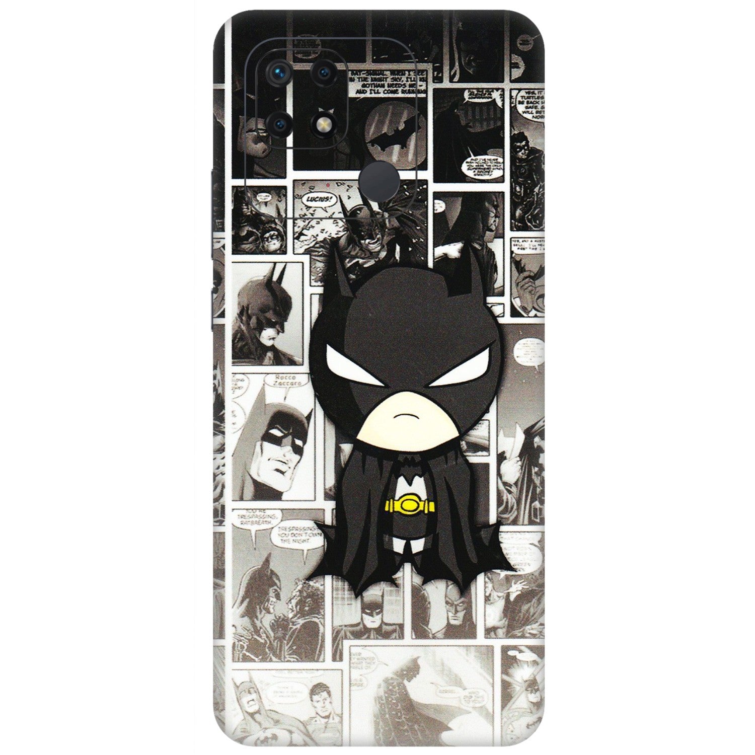 Xiaomi Redmi Phone Skins (All Models) - Toon Batman - 3D Embossed Finish (L-182) Redmi 10 Power
