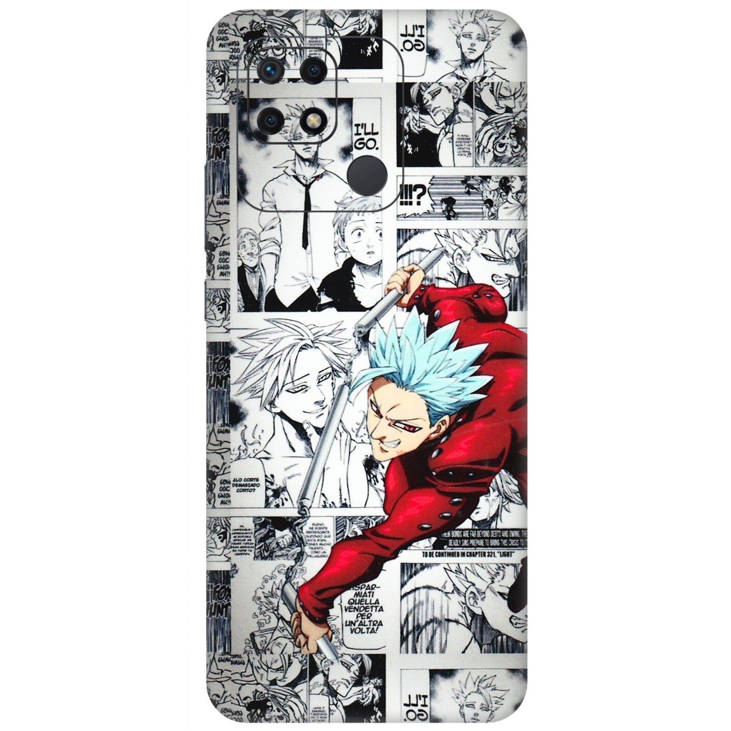 Xiaomi Redmi Phone Skins (All Models) - Anime Comic - 3D Embossed Finish (L-192) Redmi 10 Power