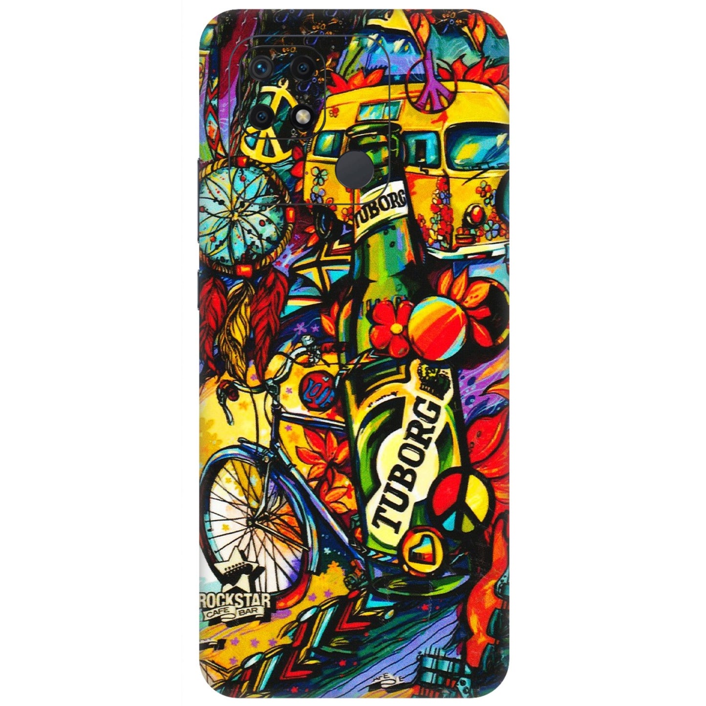 Xiaomi Redmi Phone Skins (All Models) - Cool Beer Bottle - 3D Embossed Finish (L-193) Redmi 10 Power