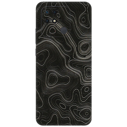 Xiaomi Redmi Phone Skins (All Models) - Black Swirl - 3D Embossed Finish (L-196) Redmi 10 Power