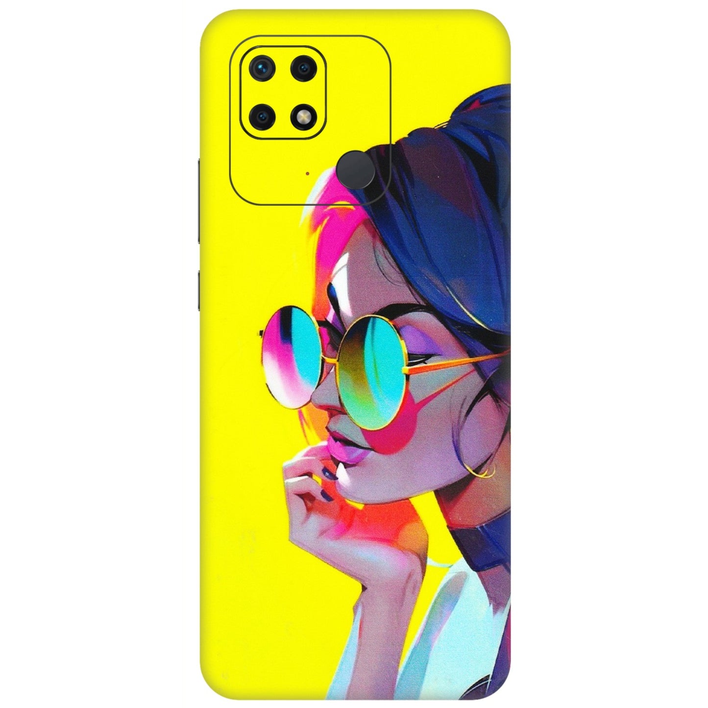Xiaomi Redmi Phone Skins (All Models) - Bold Stylish Girl - 3D Embossed Finish (L-222) Redmi 10 Power
