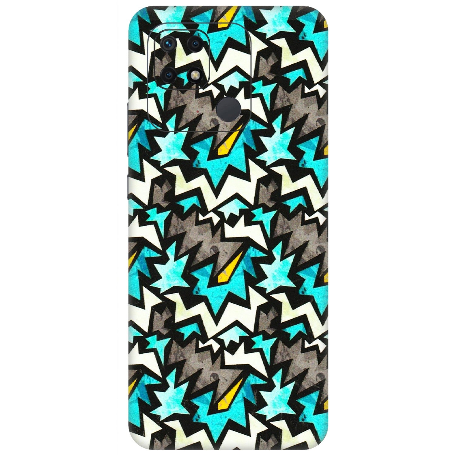 Xiaomi Redmi Phone Skins (All Models) - Funky Zig Zag - 3D Embossed Finish (L-223) Redmi 10 Power