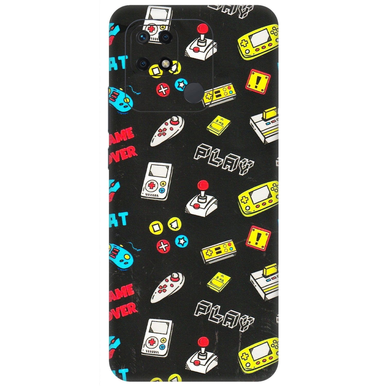 Xiaomi Redmi Phone Skins (All Models) - Gaming Doodles - 3D Embossed Finish (L-224) Redmi 10 Power