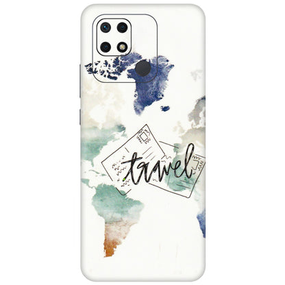 Xiaomi Redmi Phone Skins (All Models) - Travel The World - 3D Embossed Finish (L-232) Redmi 10 Power