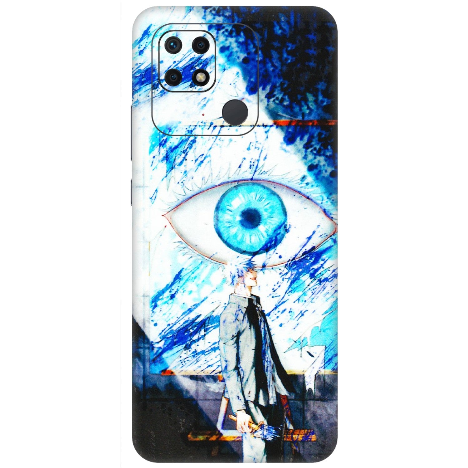 Xiaomi Redmi Phone Skins (All Models) - Gojo Satoru evil eye - 3D Embossed Finish (L-239) Redmi 10 Power