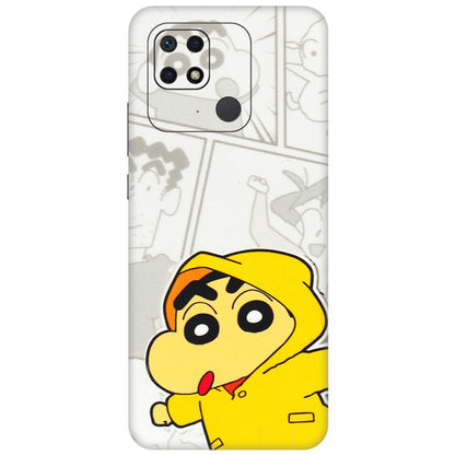 Xiaomi Redmi Phone Skins (All Models) - Yellow Shinchan Comic - 3D Embossed Finish (L-246) Redmi 10 Power