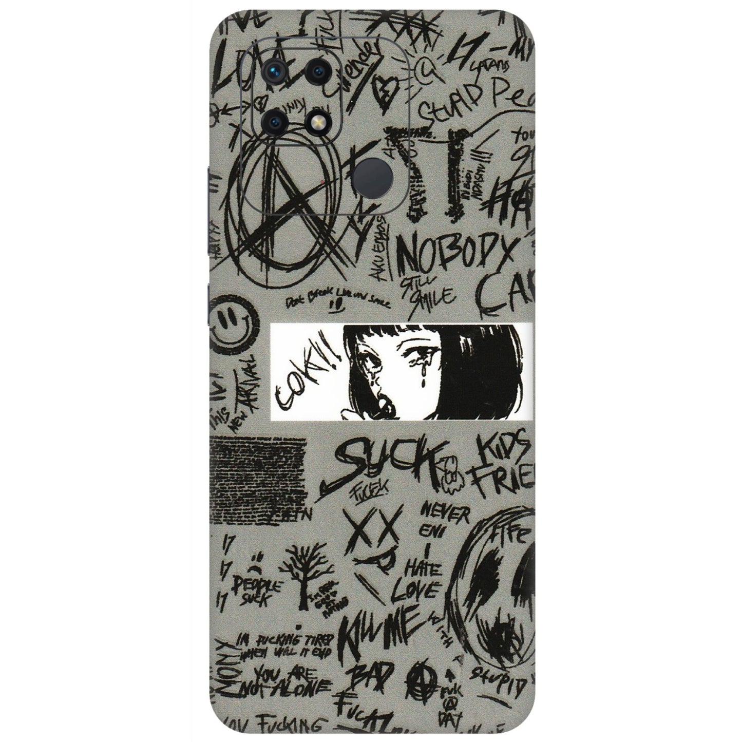Xiaomi Redmi Phone Skins (All Models) - Never Have Love Anime - 3D Embossed Finish (L-260) Redmi 10 Power
