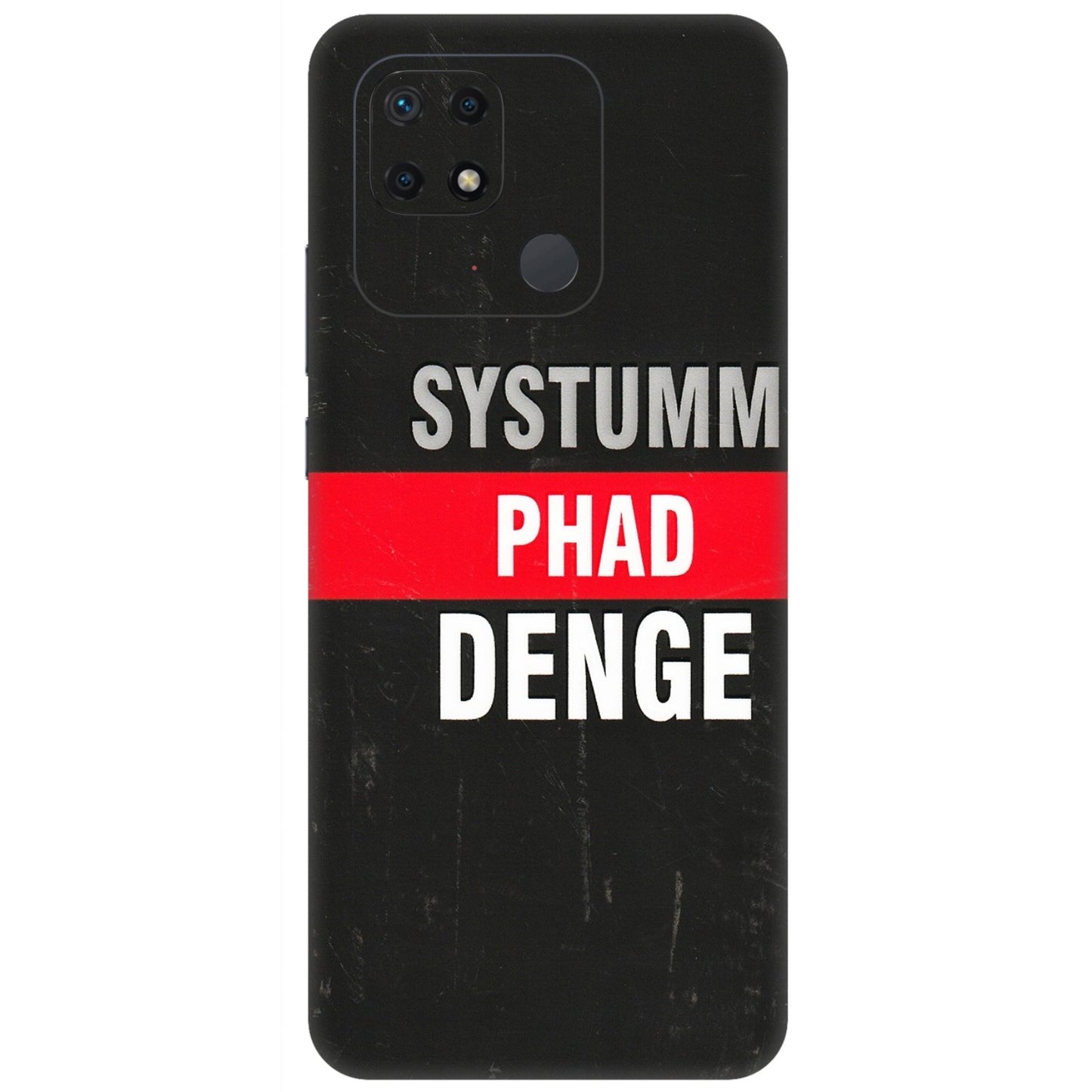 Xiaomi Redmi Phone Skins (All Models) - Systumm Phad Denge - 3D Embossed Finish (L-278) Redmi 10 Power