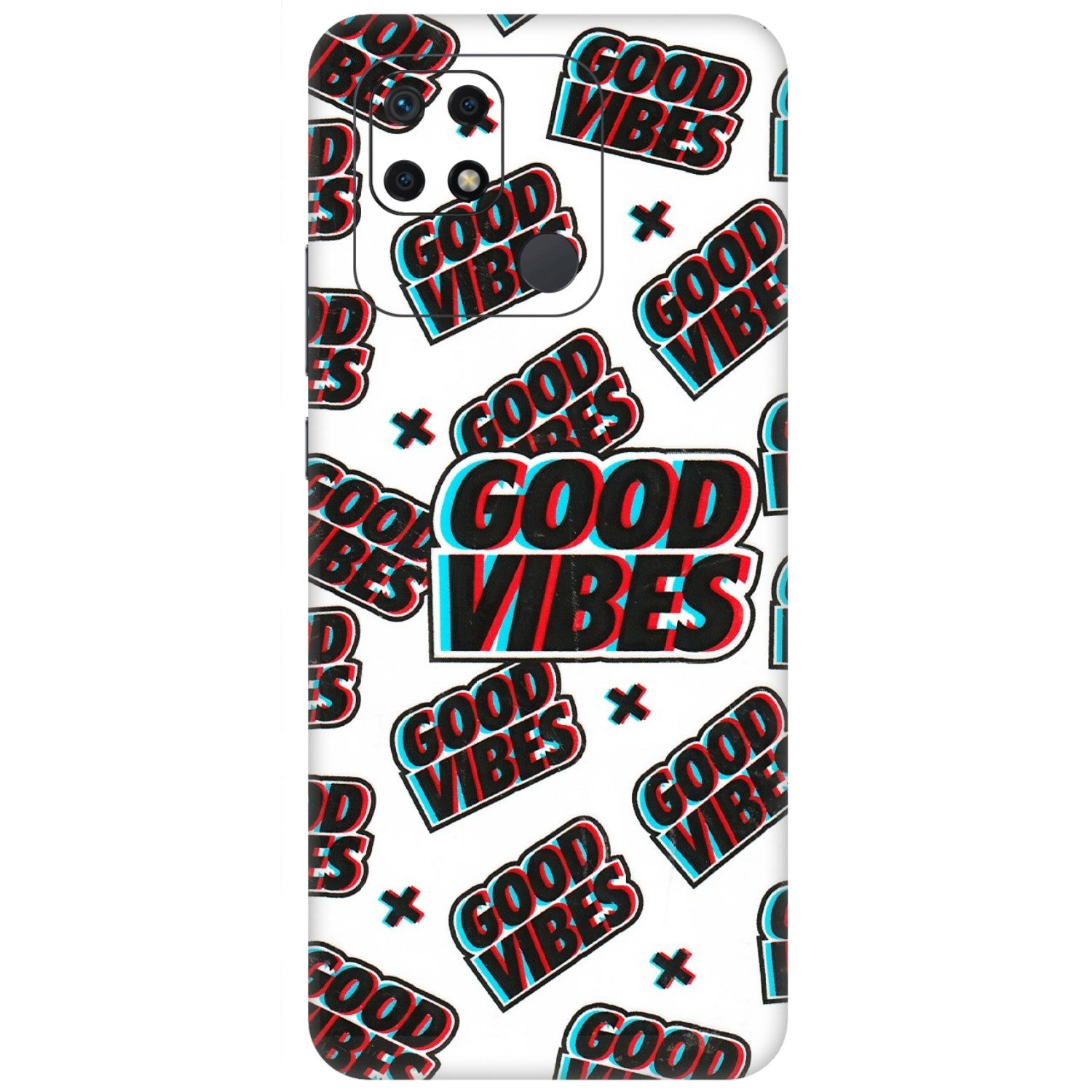 Xiaomi Redmi Phone Skins (All Models) - Good Vibes - 3D Embossed Finish (L-282) Redmi 10 Power