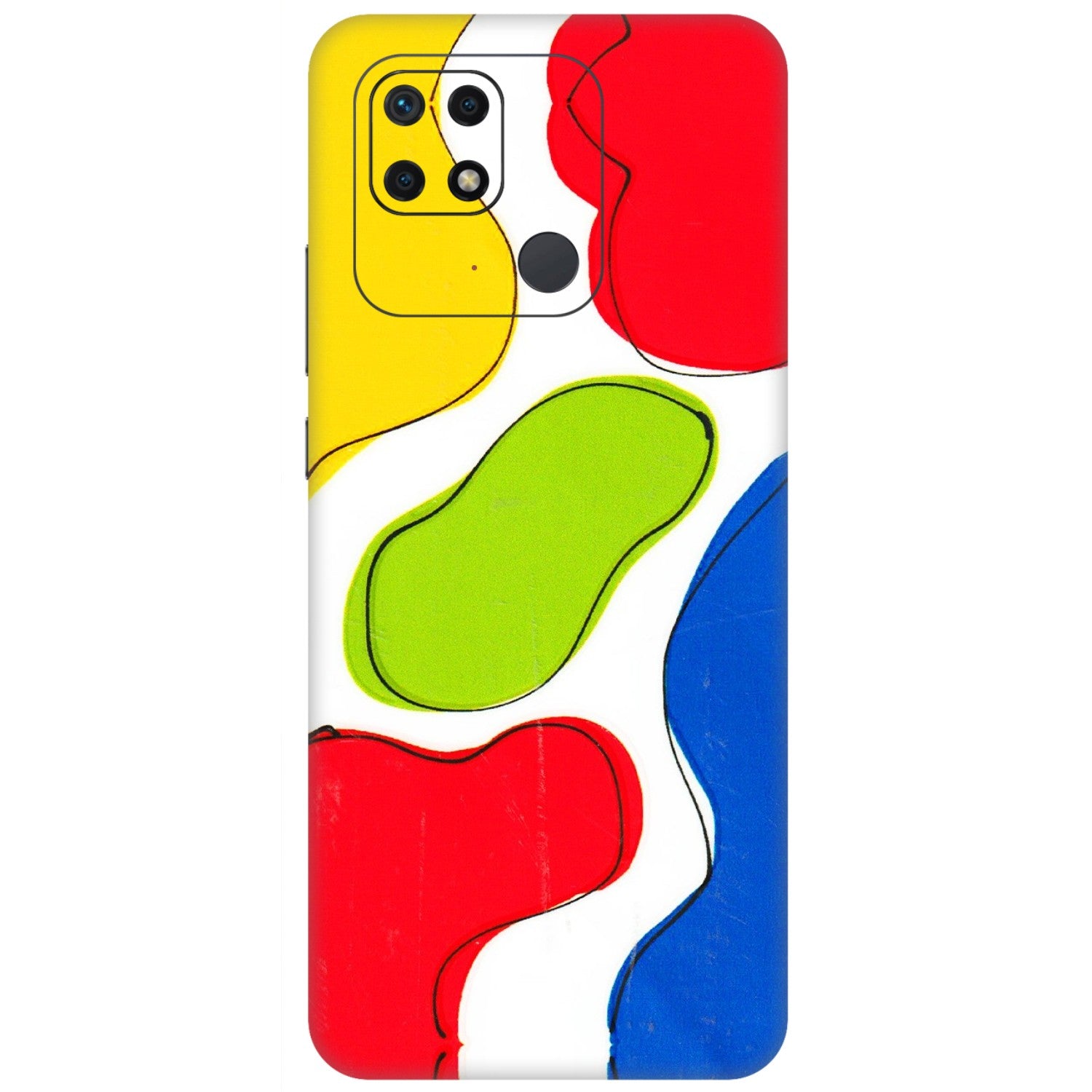 Xiaomi Redmi Phone Skins (All Models) - RGB Colour Paint - 3D Embossed Finish (L-284) Redmi 10 Power