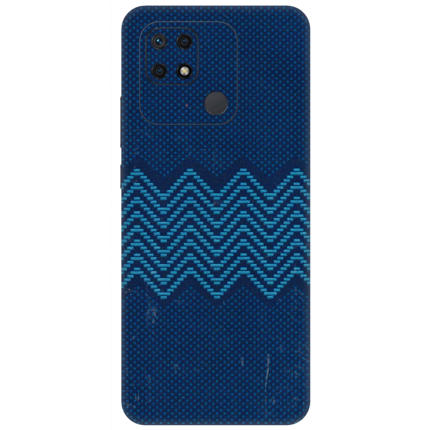 Xiaomi Redmi Phone Skins (All Models) - Blue Sober Waves - 3D Embossed Finish (L-306) Redmi 10 Power