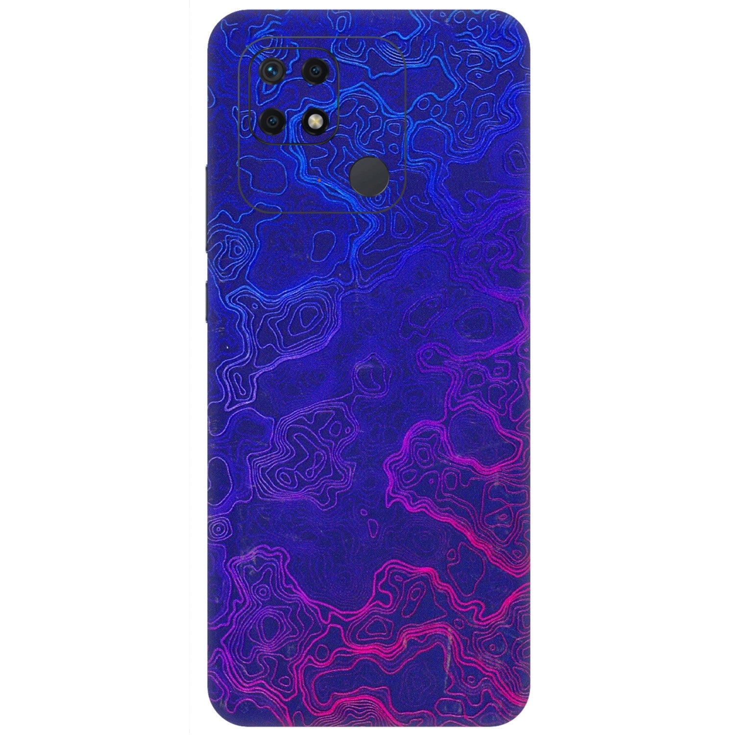 Xiaomi Redmi Phone Skins (All Models) - Purple Ripples Swirl - 3D Embossed Finish (L-314) Redmi 10 Power