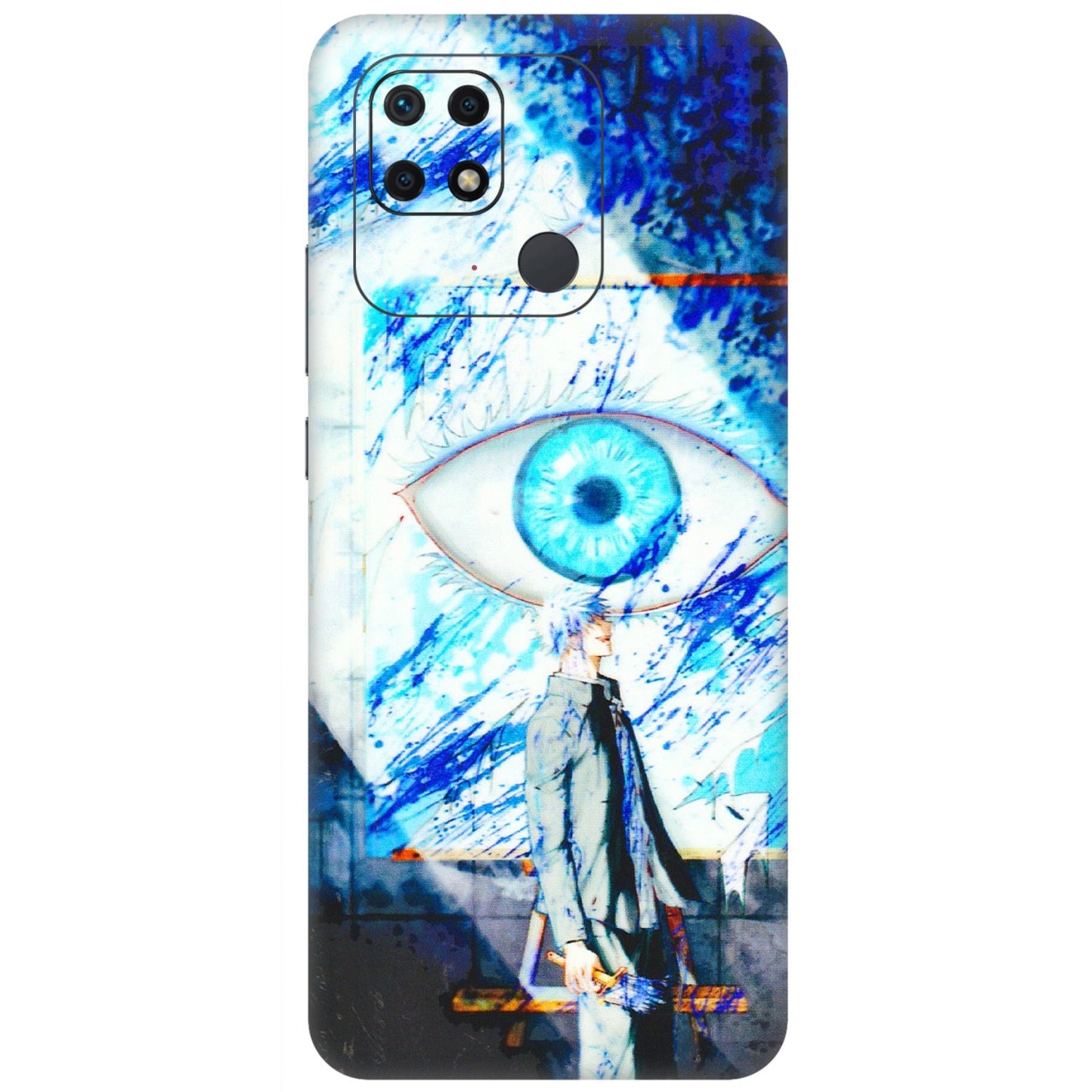Xiaomi Redmi Phone Skins (All Models) - Anime Sea Blue Eye - 3D Embossed Finish (L-318) Redmi 10 Power