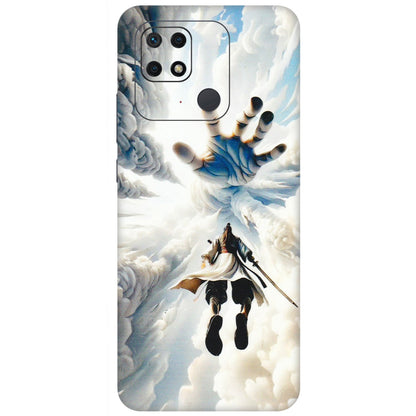 Xiaomi Redmi Phone Skins (All Models) - Big Hand With Monkey King - 3D Embossed Finish (L-323) Redmi 10 Power