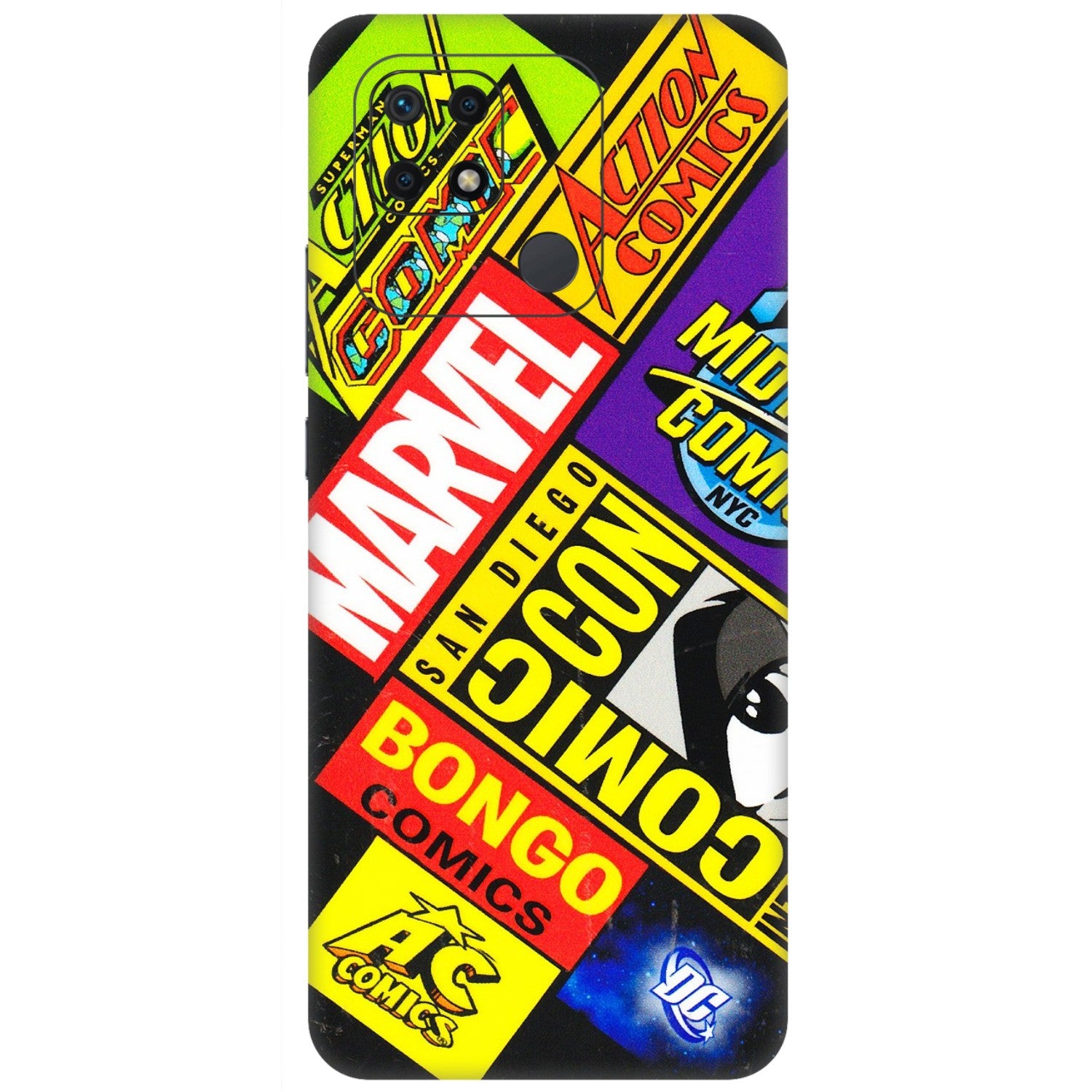 Xiaomi Redmi Phone Skins (All Models) - Bongo Comic Con - 3D Embossed Finish (L-325) Redmi 10 Power