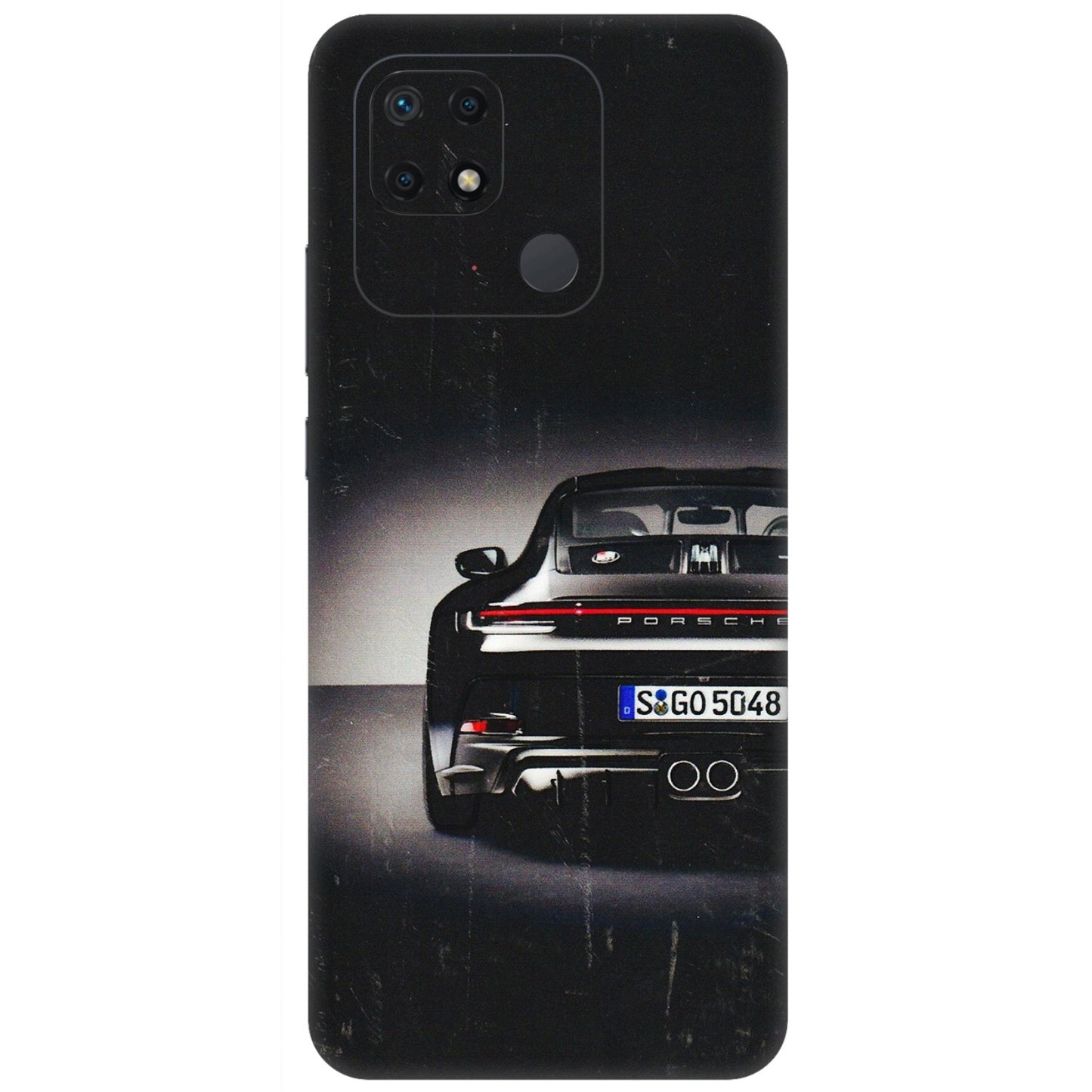 Xiaomi Redmi Phone Skins (All Models) - New Black Porsche GT3 - 3D Embossed Finish (L-327) Redmi 10 Power