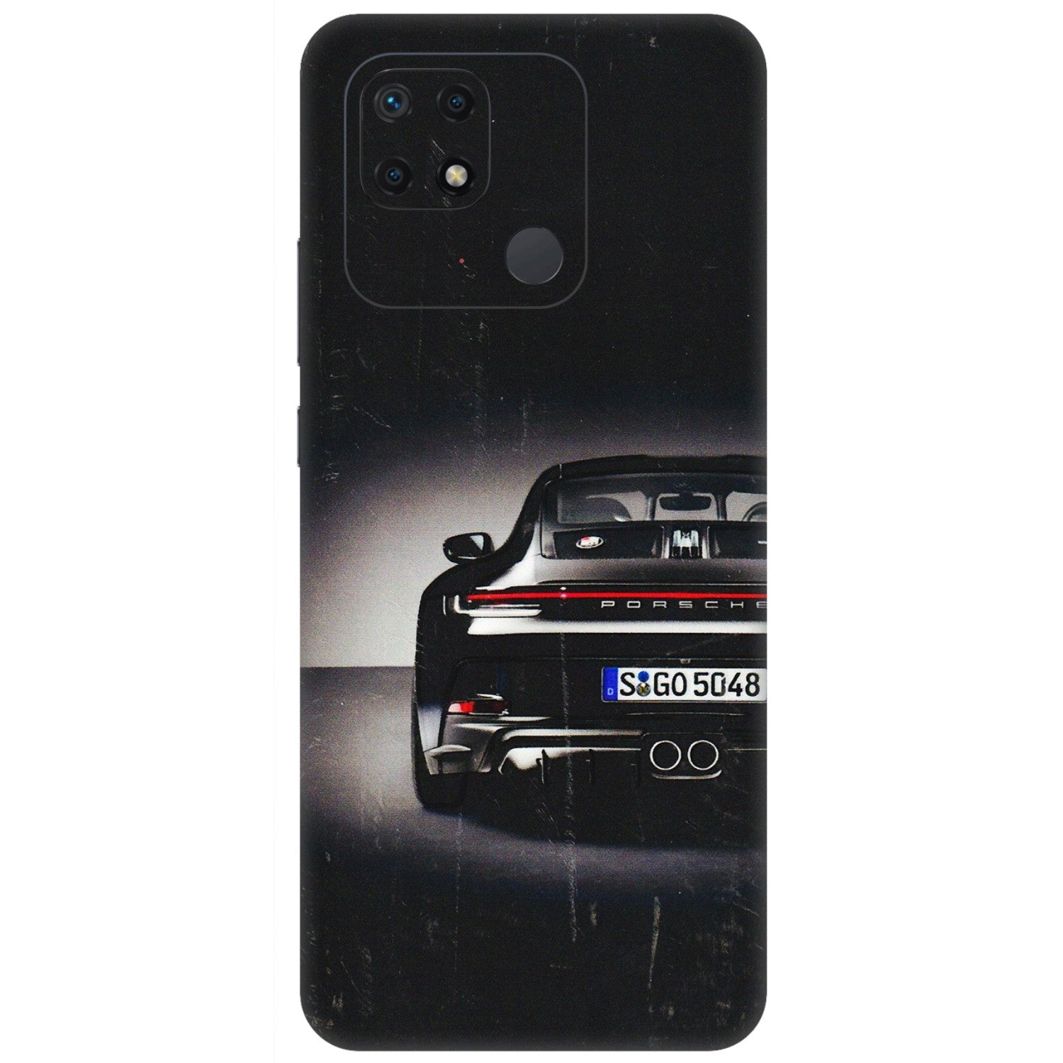 Xiaomi Redmi Phone Skins (All Models) - New Black Porsche GT3 - 3D Embossed Finish (L-327) Redmi 10 Power