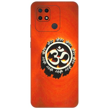 Xiaomi Redmi Phone Skins (All Models) - Aum Shiv Orange - 3D Embossed Finish (L-32) Redmi 10 Power