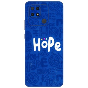 Xiaomi Redmi Phone Skins (All Models) - Hope Doodles Blue - 3D Embossed Finish (L-43) Redmi 10 Power