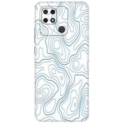 Xiaomi Redmi Phone Skins (All Models) - Blue And White Swirls - Matte Finish (M-139) Redmi 10 Power