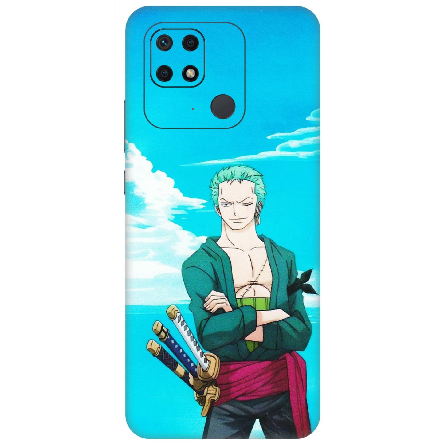 Xiaomi Redmi Phone Skins (All Models) - Cool Swordman Zoro Anime - Matte Finish (M-143) Redmi 10 Power