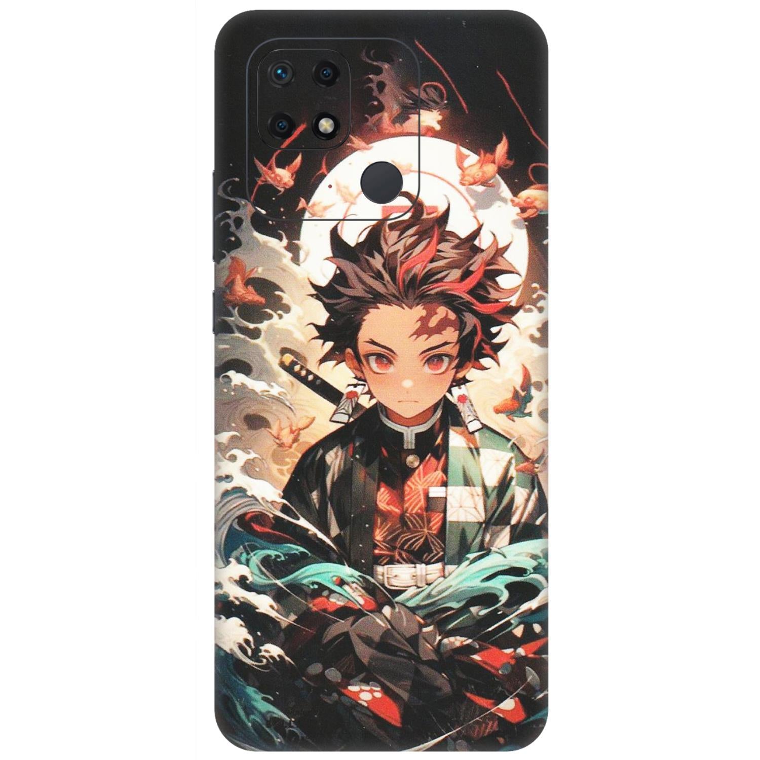 Xiaomi Redmi Phone Skins (All Models) - Tanjiro Demon Slayer Anime - Matte Finish (M-158) Redmi 10 Power