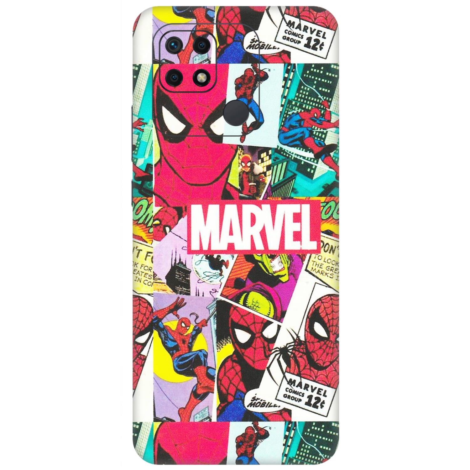 Xiaomi Redmi Phone Skins (All Models) - Marvel Comic Spiderman Grafitti - Matte Finish (M-72) Redmi 10 Power
