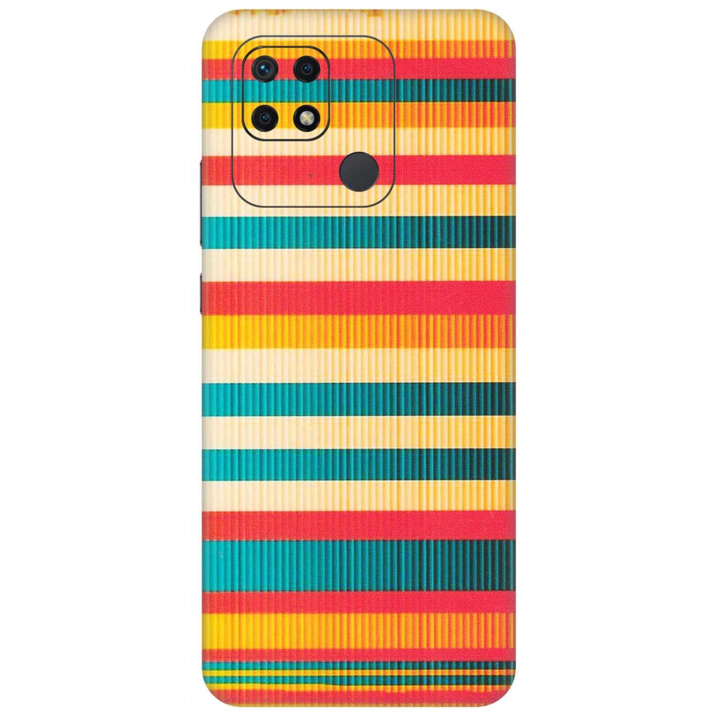 Xiaomi Redmi Phone Skins (All Models) - Colourful Stripes Soothing Effect - Matte Finish (M-86) Redmi 10 Power