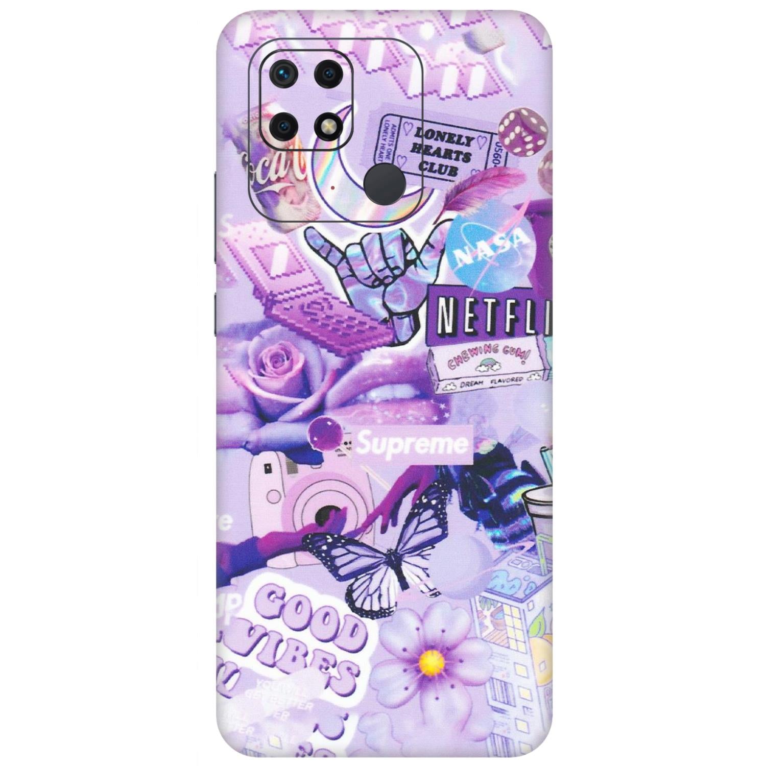 Xiaomi Redmi Phone Skins (All Models) - Supreme Purple Magic - Matte Finish (M-88) Redmi 10 Power