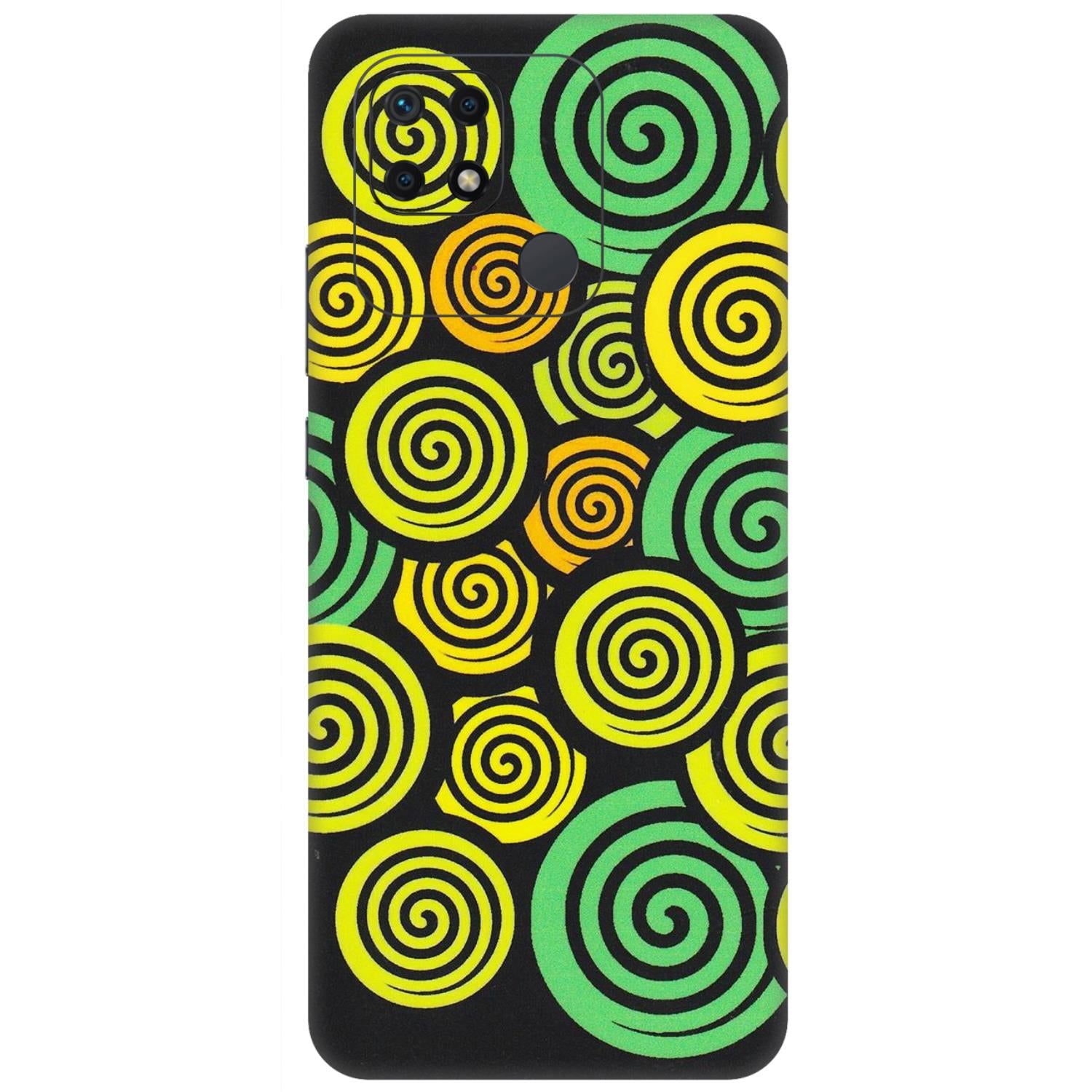 Xiaomi Redmi Phone Skins (All Models) - Crazy Spiral - Matte Finish (M-91) Redmi 10 Power