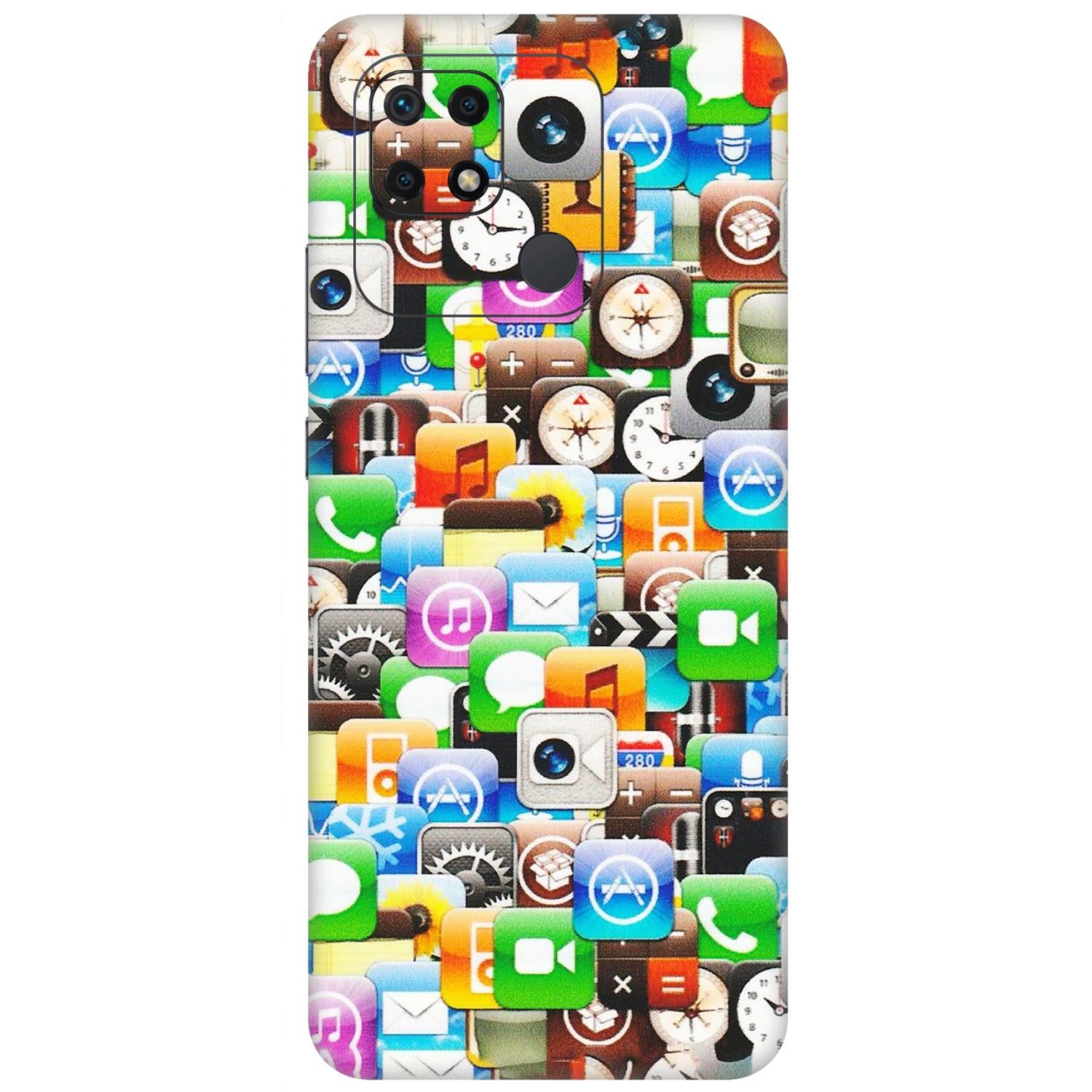 Xiaomi Redmi Phone Skins (All Models) - All Apple Icons - Matte Finish (M-93) Redmi 10 Power