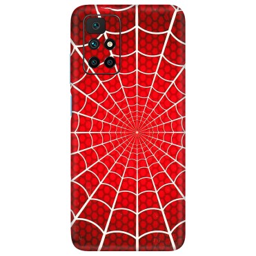 Xiaomi Redmi Phone Skins (All Models) - Classic Spidey Web - 3D Embossed Finish (L-115) Redmi 10 Prime