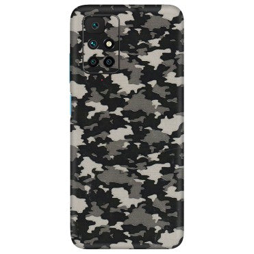 Xiaomi Redmi Phone Skins (All Models) - Black/Grey Camoflaunge - 3D Embossed Finish (L-142) Redmi 10 Prime