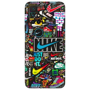 Xiaomi Redmi Phone Skins (All Models) - Just Do It Doodles - 3D Embossed Finish (L-166) Redmi 10 Prime
