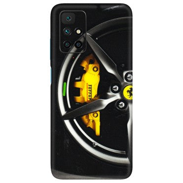 Xiaomi Redmi Phone Skins (All Models) - Ferrari Wheel Alloy - 3D Embossed Finish (L-173) Redmi 10 Prime